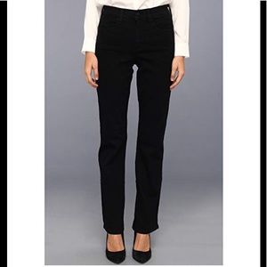 NYDJ Marilyn Straight Black Tummy Control Size16P